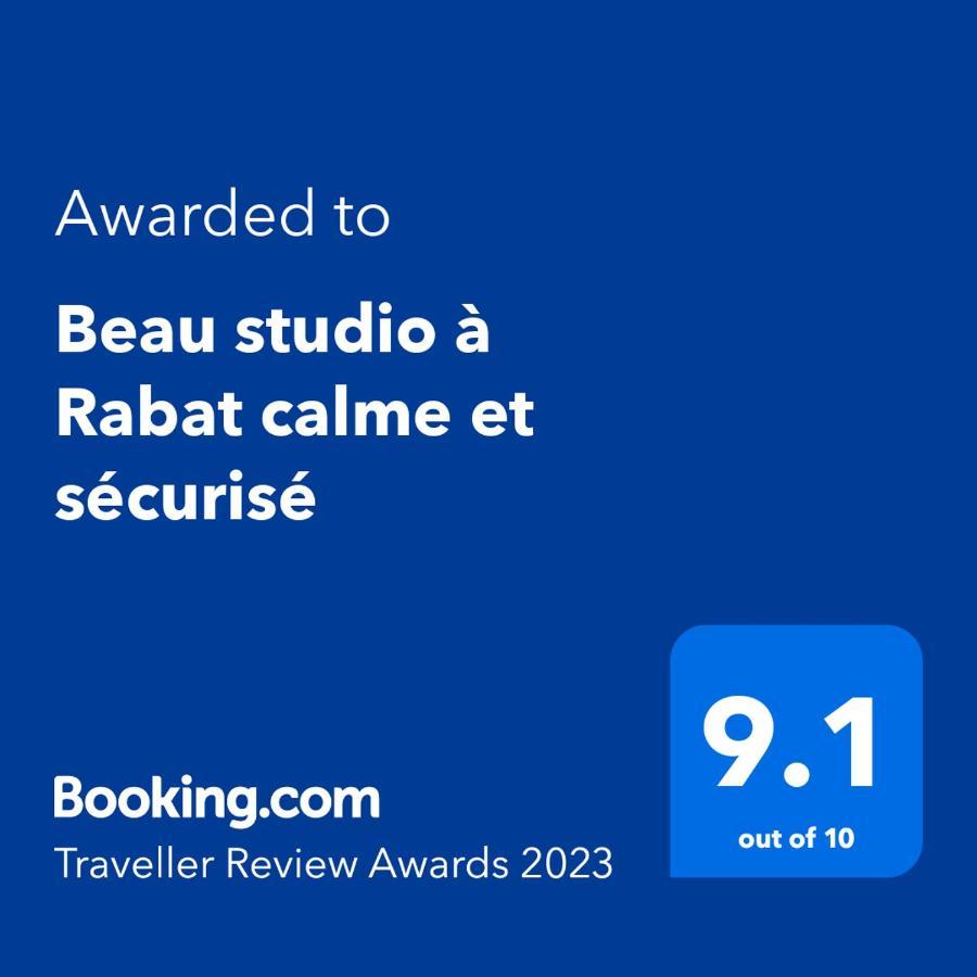 Beau Studio A Rabat Calme Et Securise Leilighet Eksteriør bilde